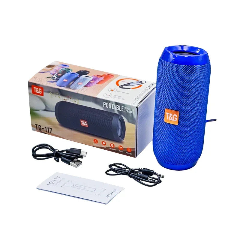 Portable Bluetooth Speaker: Waterproof Wireless Audio with 360 Sound Blue My Store