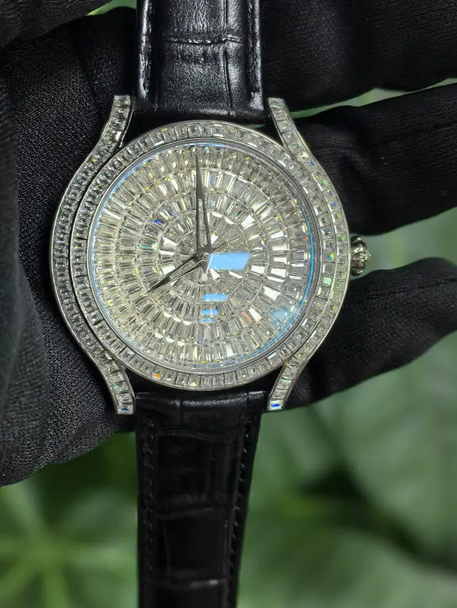 High Quality Vvs Moissanite diamond Watch Tourbillon Automatic Mechanical Moissanite Watch for Men Luxury Iced Out diamond Vvs1