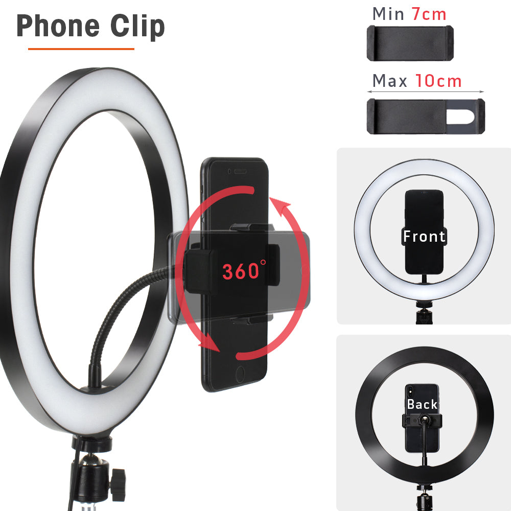 LED Ring Light with Tripod Stand for Live Streaming and Content Creation Tidesmit