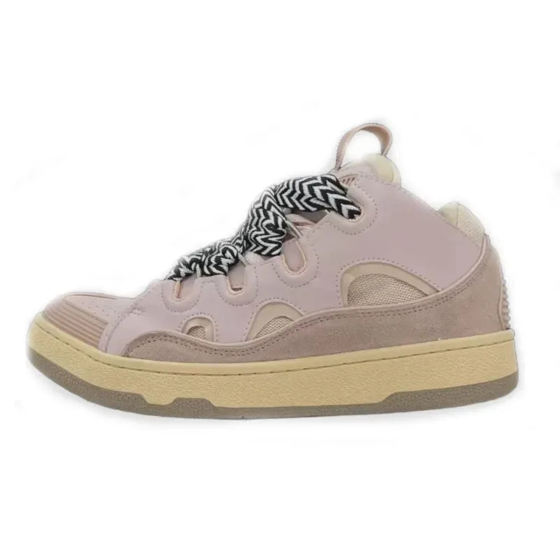 Designer Brand Luxury Casual Shoes Mens Women Embossed Leather Sneakers Calfskin Stripe Stretch Cotton Lace-up Low Rubber