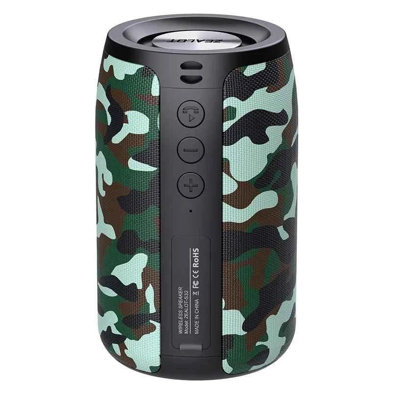 Portable Bluetooth Speaker Waterproof Wireless Audio 360 Sound Desert camouflage ABS My Store