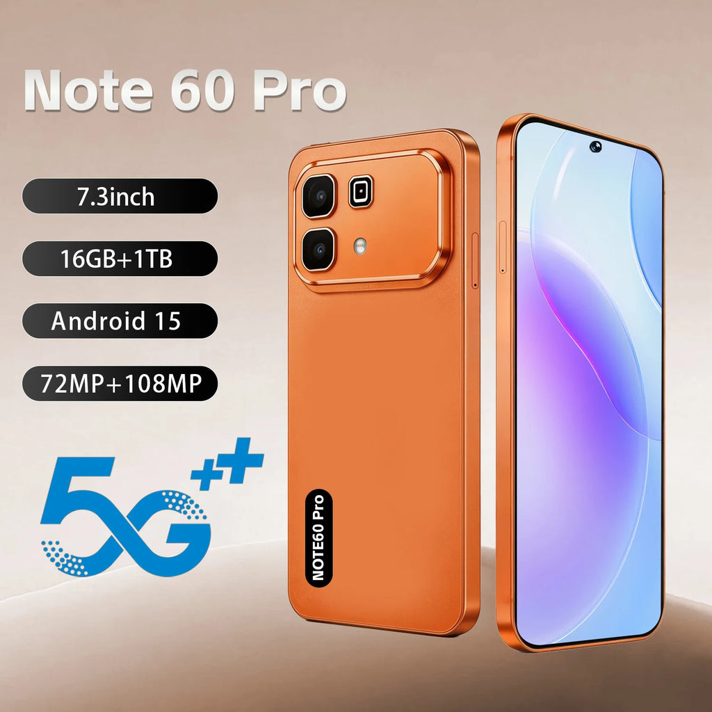 Note 60 Pro 5G smartphone with 108MP camera and 7800mAh battery in sleek design, side view, second product gallery image