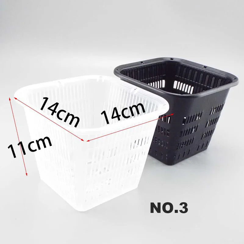 Mesh grow Pot Net Cup plastic Basket Orchid Plant Flowers Planting Nursery Pots Breathable Hydroponic Greenhouse Garden Tools
