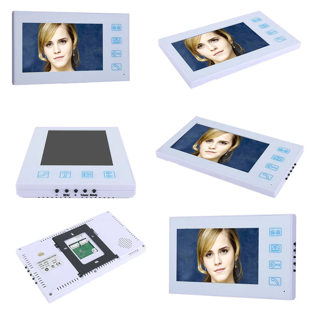 7inch Video Door Phone Intercom Doorbell With RFID Password IR-CUT 1000TV Line Camera Wireless Remote Access Control System