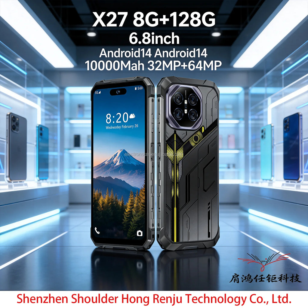 X27 Ultra  8G+128G Android 14 6.8 INCH 2026 Latest 5g Android Smartphone 10000mAh Battery Fast Processor Limited-time Discount