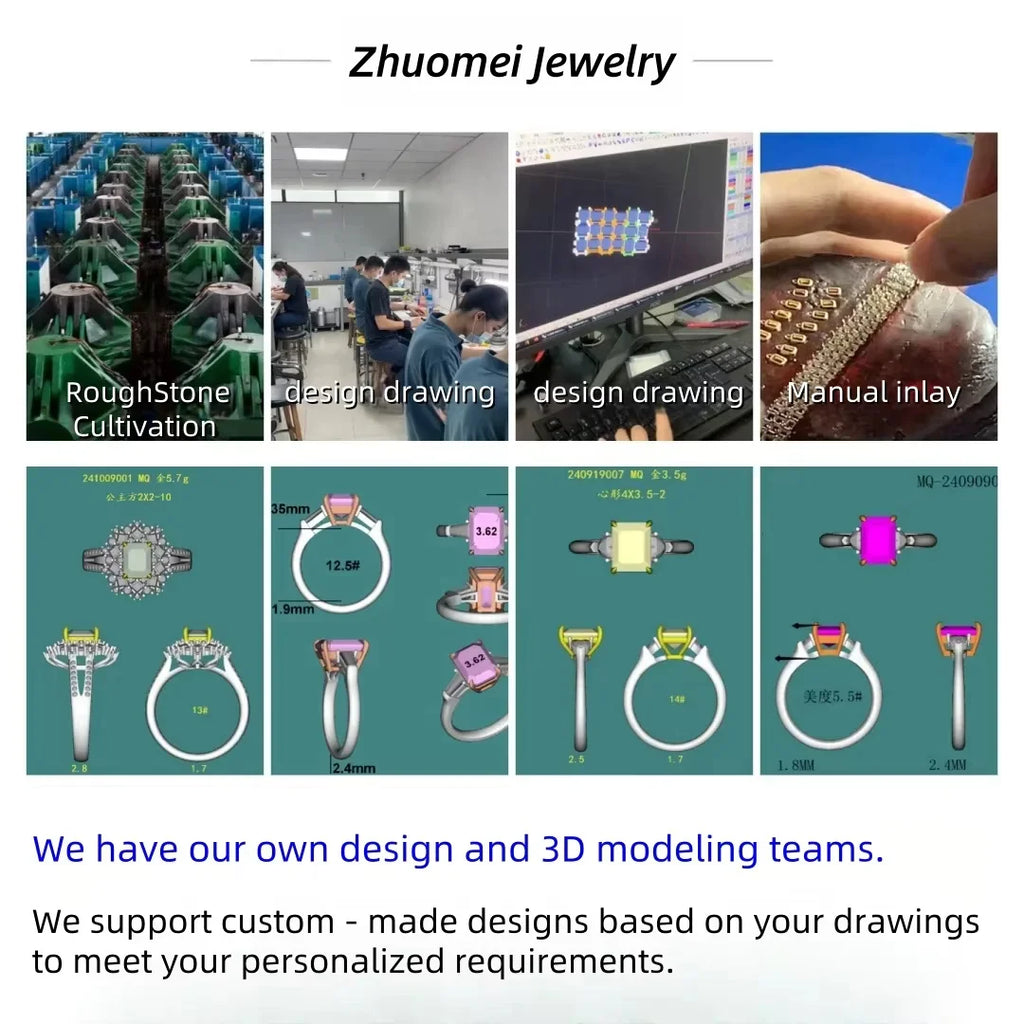 Pink oval lab-grown diamond setting design with gem measurements and drawing