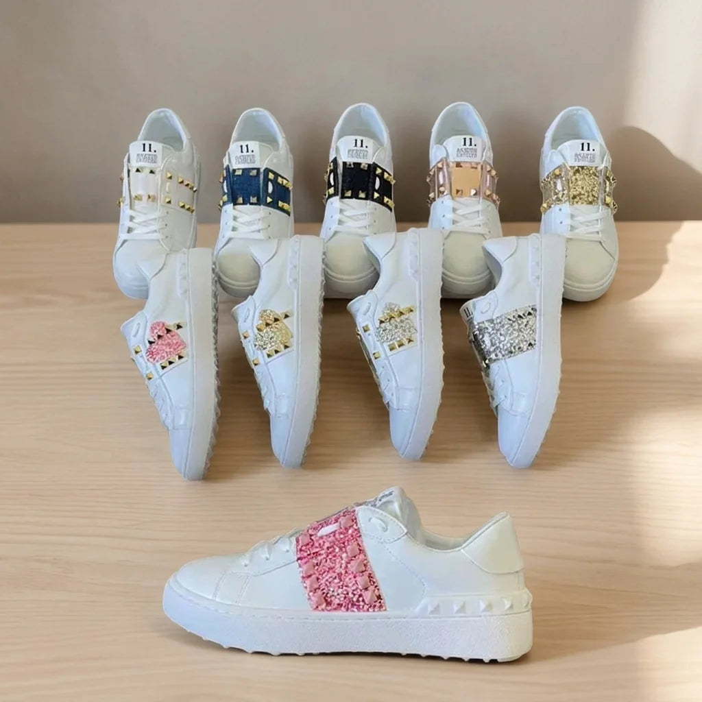 Luxury High Quality Designer Men's Lace-Up Platform Sneakers Breathable Comfortable Walking Shoes Outdoor Fashion Casual PU