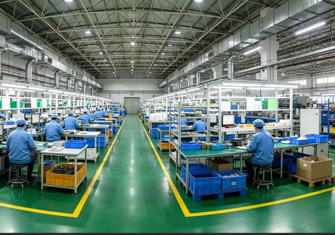 Factory line producing transparent adhesive tape rolls for packaging