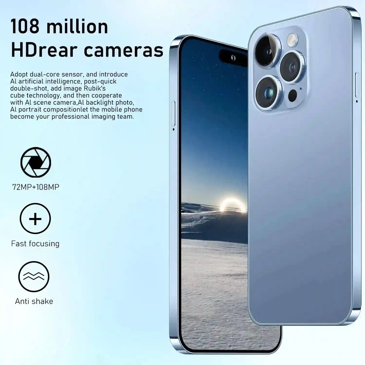 Unlocked 5G Smartphone 512GB 6.8 Inch AMOLED Display Dual SIM Tidesmit