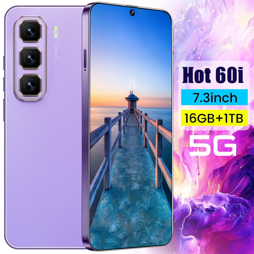 Infinix Hot 60i 5G smartphone with 7.3-inch display and Android operating system at a bargain price