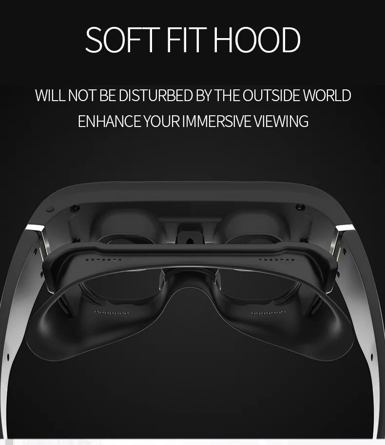 VR Smart Glasses Mobile Cinema - 128GB Portable Headset by Tidesmit Tidesmit