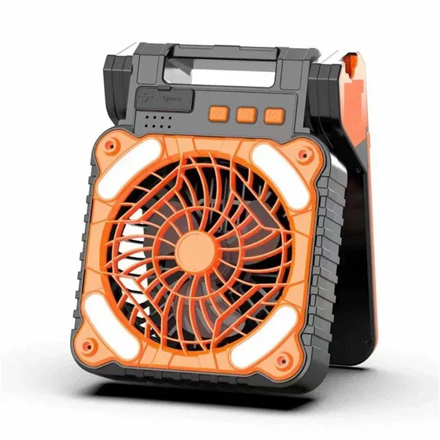 Portable Solar Fan & 5200mAh Power Bank | USB Rechargeable Tidesmit