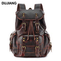 Large Capacity Leather Shoulder Outdoor Sports Backpack Multi-pocket Travel Men's New Backpack Fashion Accessories High-end Birt