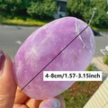 1pc Natural Shiny Purple Kunzite Palm Stone - Rare for Home Decor, Holiday Gift, Meditation &, Polished with Smooth Edges
