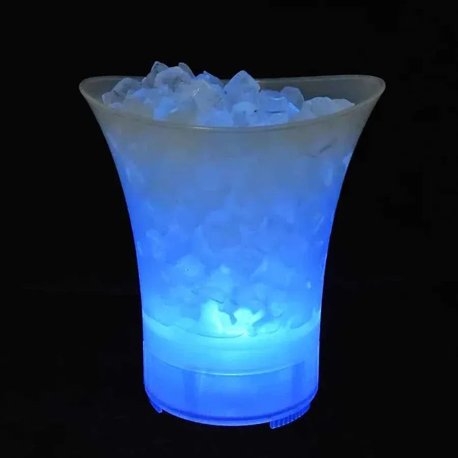 Portable Bluetooth Speaker with LED Light and 360 Surround Sound, White My Store