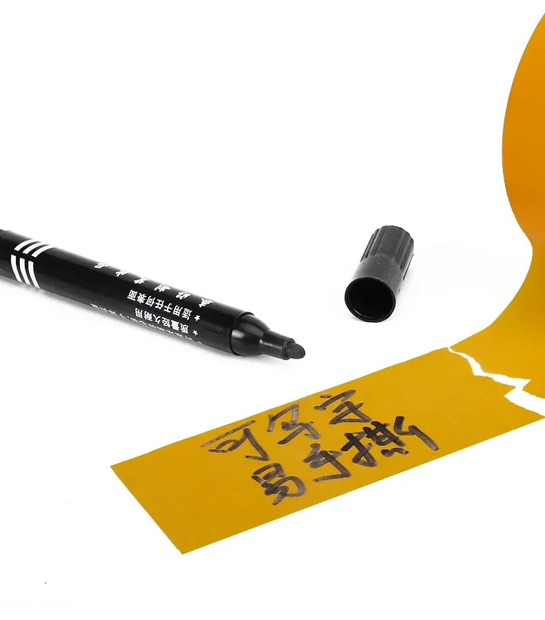Yellow masking tape strip and roll end for painting masking