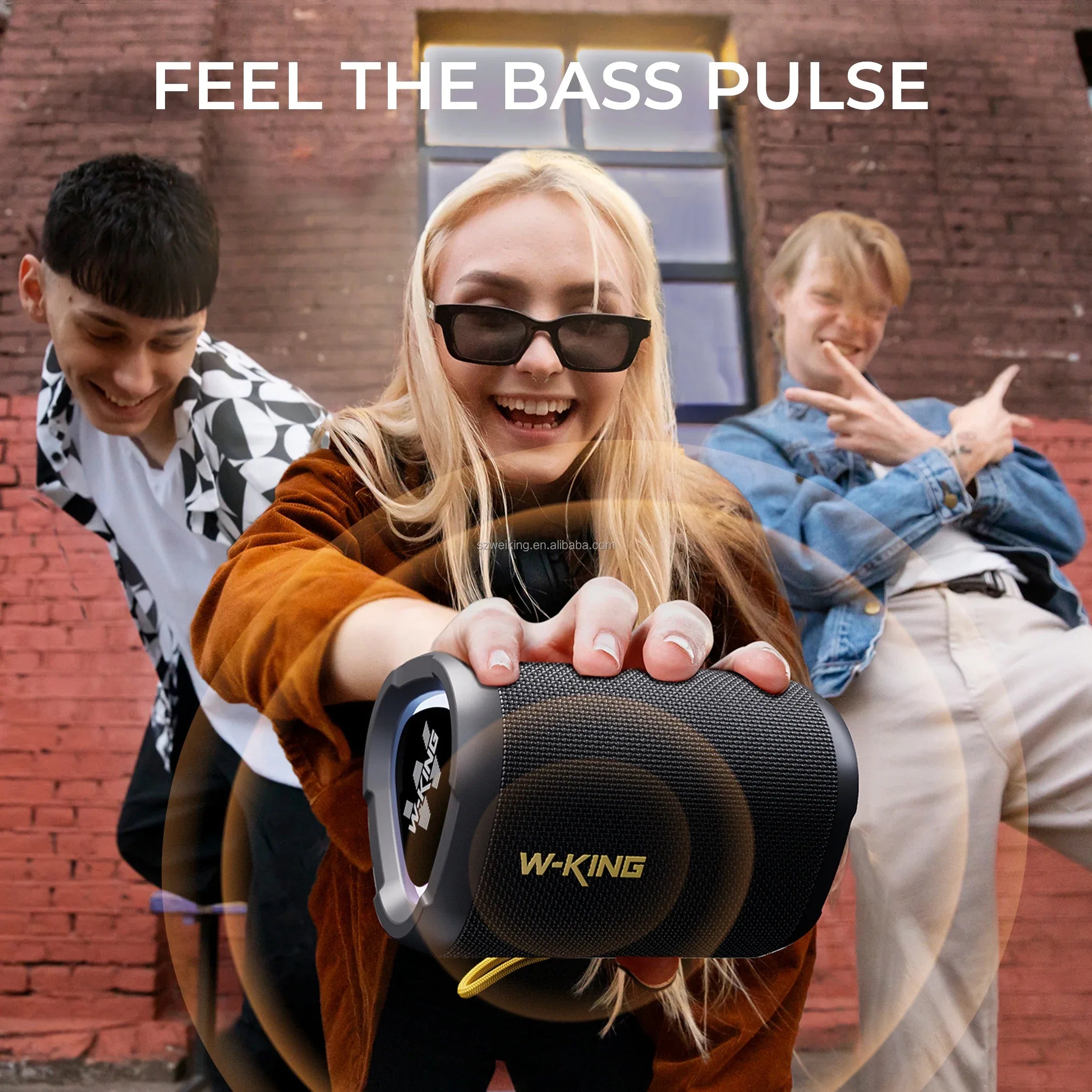 Portable Bluetooth Speaker Waterproof IPX6 with 360 Sound and Bass Boost My Store
