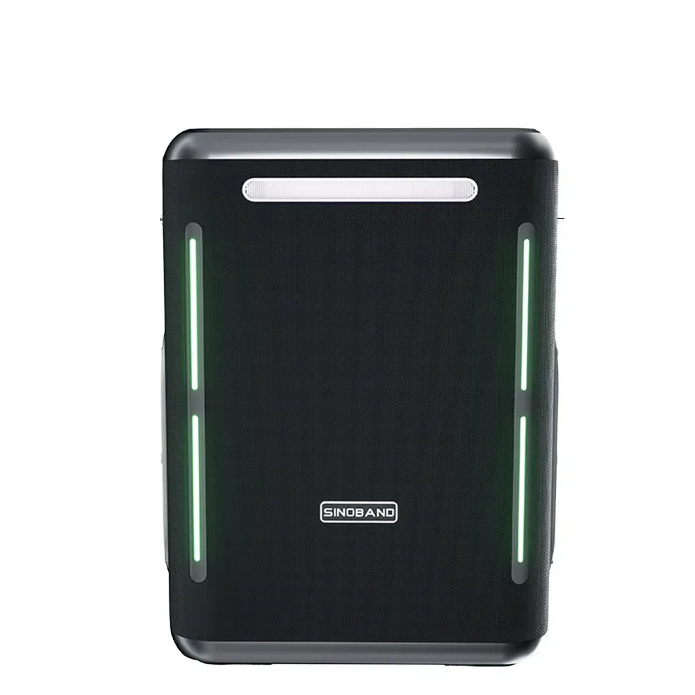 Portable Bluetooth Speaker with Wireless Microphone & RGB - Black My Store