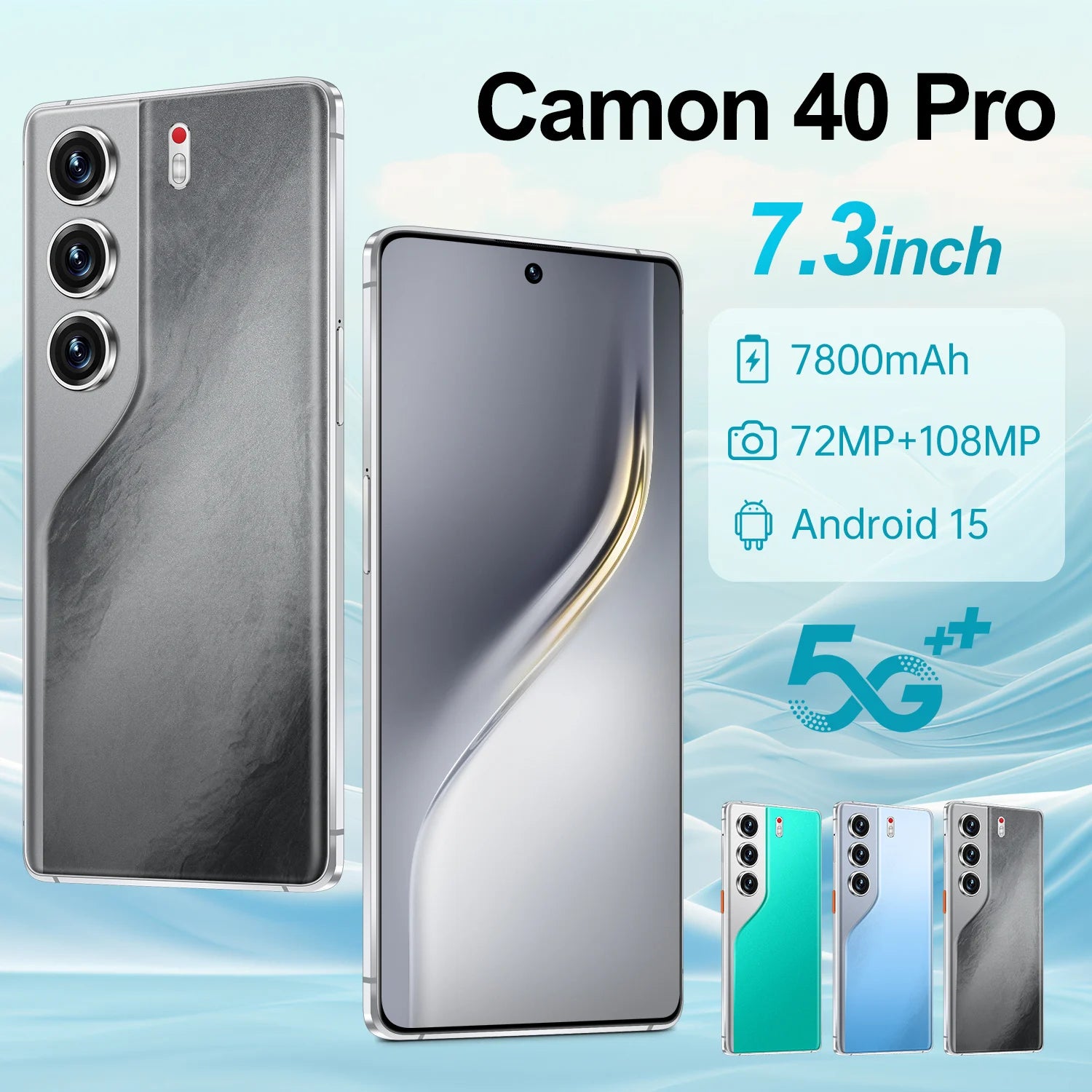 Tidesmit 5G Smartphone, 1TB Storage, 16GB RAM, 108MP Camera Tidesmit
