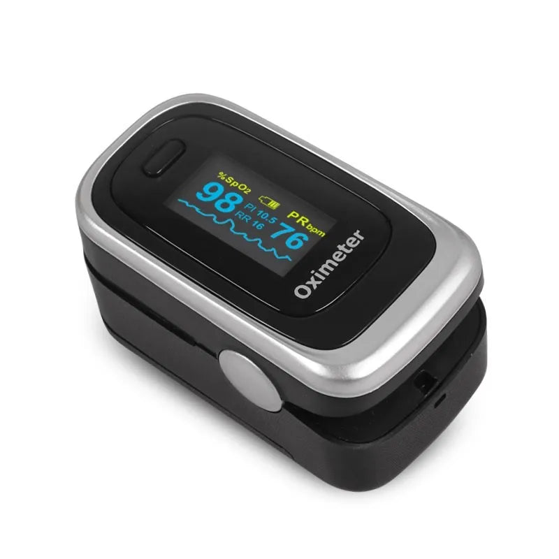 Medical Finger Oled Pulse Oximeter RR Blood Oxygen With Respiratory Rate Oximetro De Dedo portátil & case oxymeter Pulsioximetro