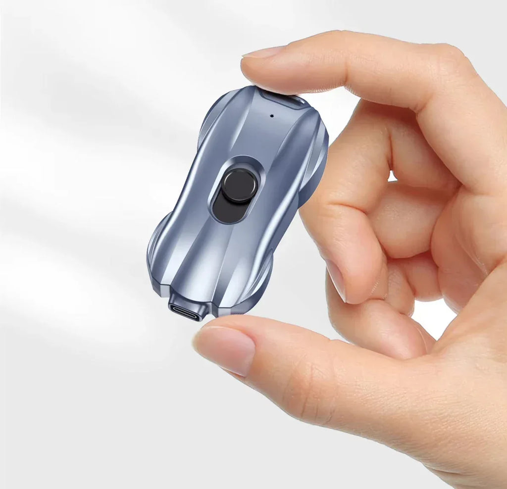 Portable Keychain Power Bank | 1500mAh Fast Charging for iPhone & USB-C Tidesmit