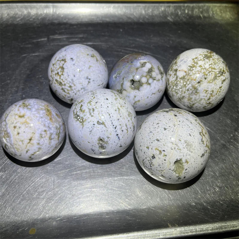 High Quality Natural Crystal Craft Ocean Jasper Sphere Healing Quartz Ball For Decoration