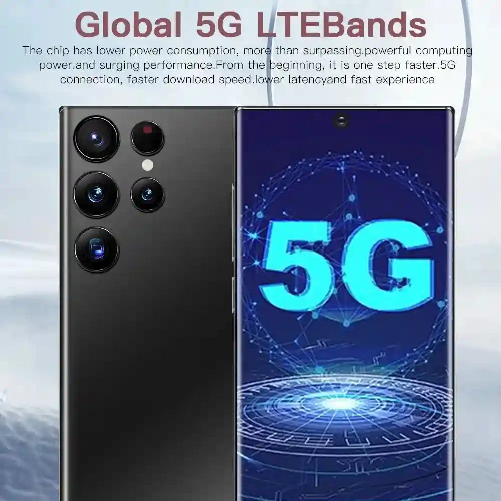 SVm Sun S23 Ultra Android Smart Phone High Quality 8+256GB HD Screen Resolution LTE and CDMA Cellular in French and Spanish Tidesmit