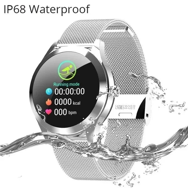 KW10 Waterproof Smartwatch for Women - Gold Stainless Steel Fitness Tracker My Store
