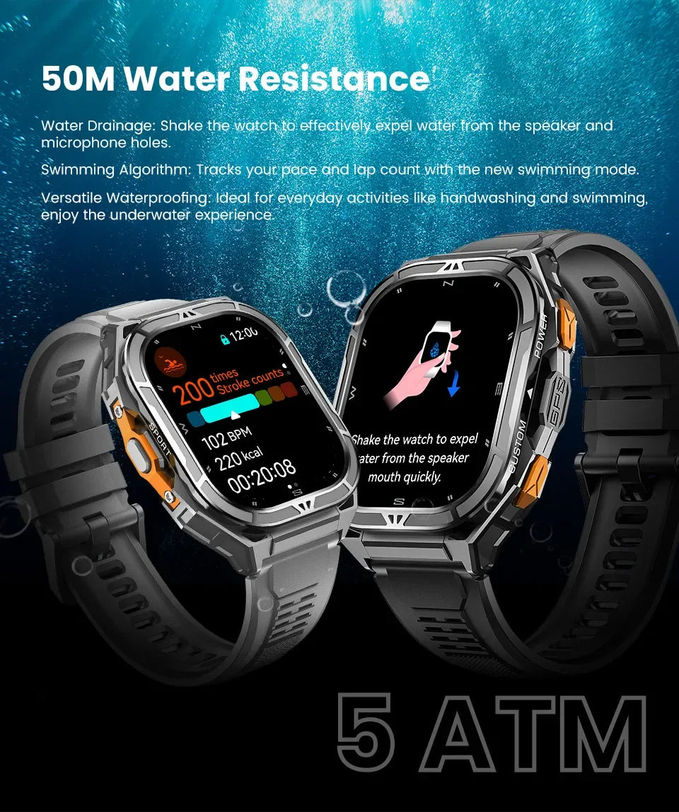 X5 Smartwatch: 1.96 AMOLED GPS Fitness Tracker with Heart Rate Monitor My Store