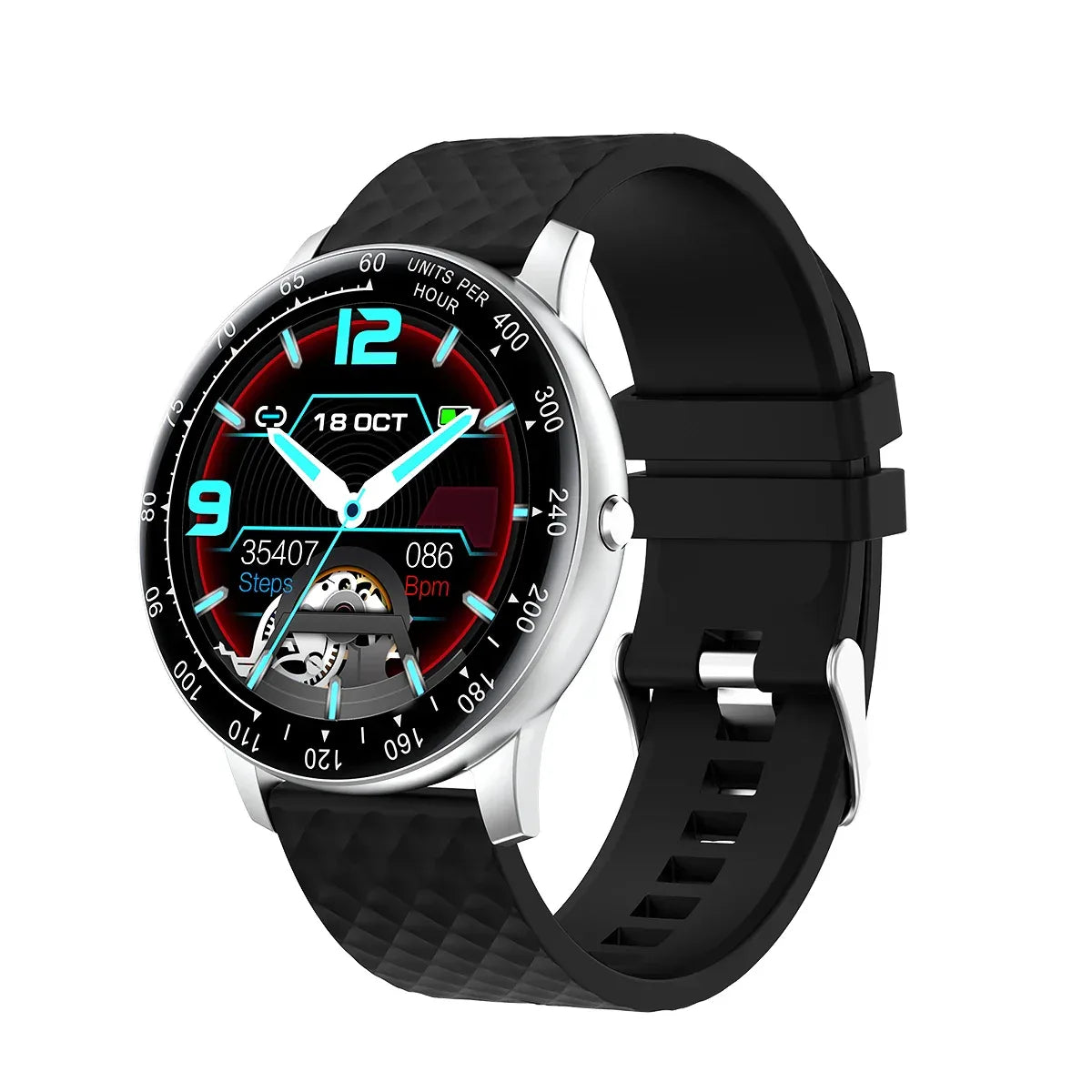Waterproof Fitness Tracker Smartwatch with Heart Rate & GPS - Black 02 Black 01 My Store