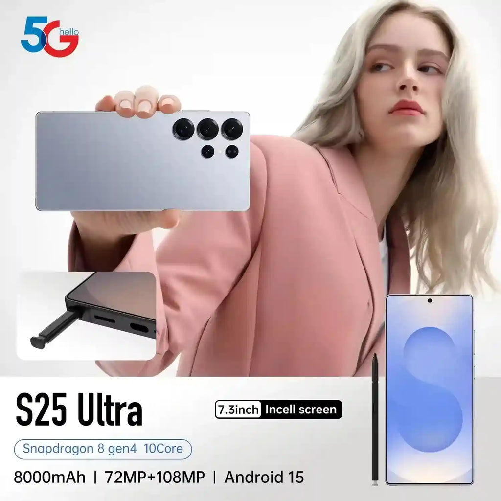 S25 5G Smartphone | 16GB RAM, 1TB Storage & AMOLED Display Tidesmit