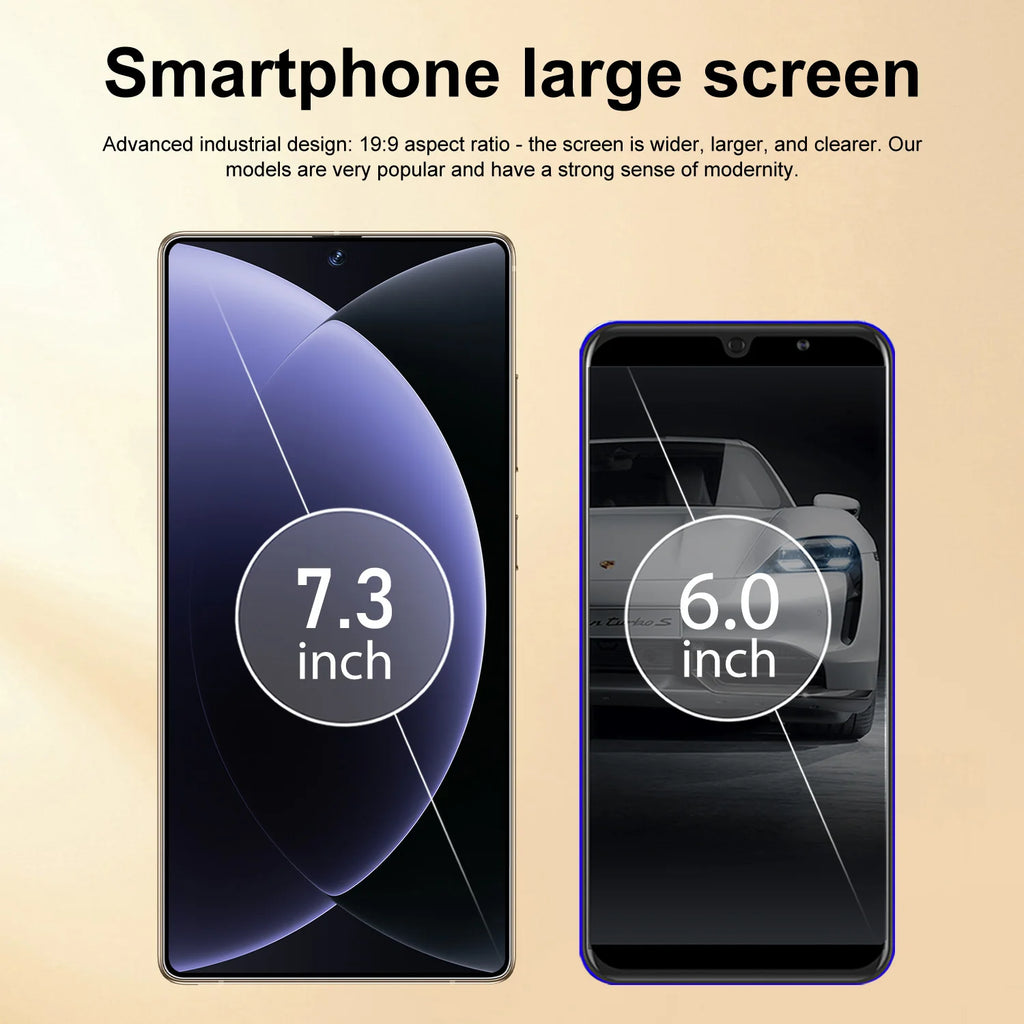 New S26 Ultra Original 5G Smartphone 7.3-Inch HD Screen 16GB+1TB Dual Card 72+108MP HD Beauty Camera Spanish Operating Language