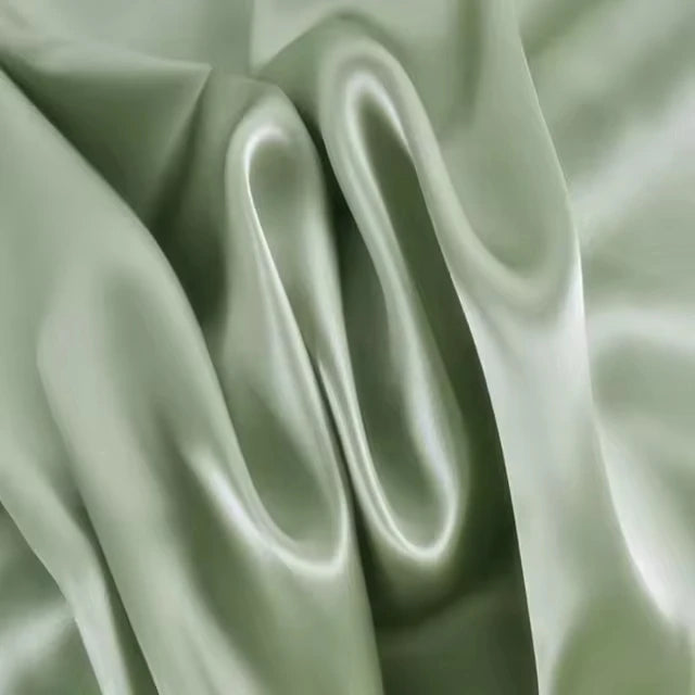 Healthy Breathable Soft 100% Mulberr Luxury Plain Smooth Charmeuse Silk Fabric for Lady Party Dress Underwear