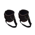Padded Ankle Straps for Cable Machines - Durable Resistance Training Gear Black One Size Fit Tidesmit