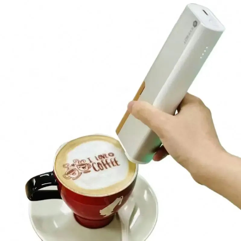 EVEBOT New Innovation Food Inkjet Printer Handheld Portable Directly Desserts Coffee Printer Pen Smart Digital Machine For Cafe