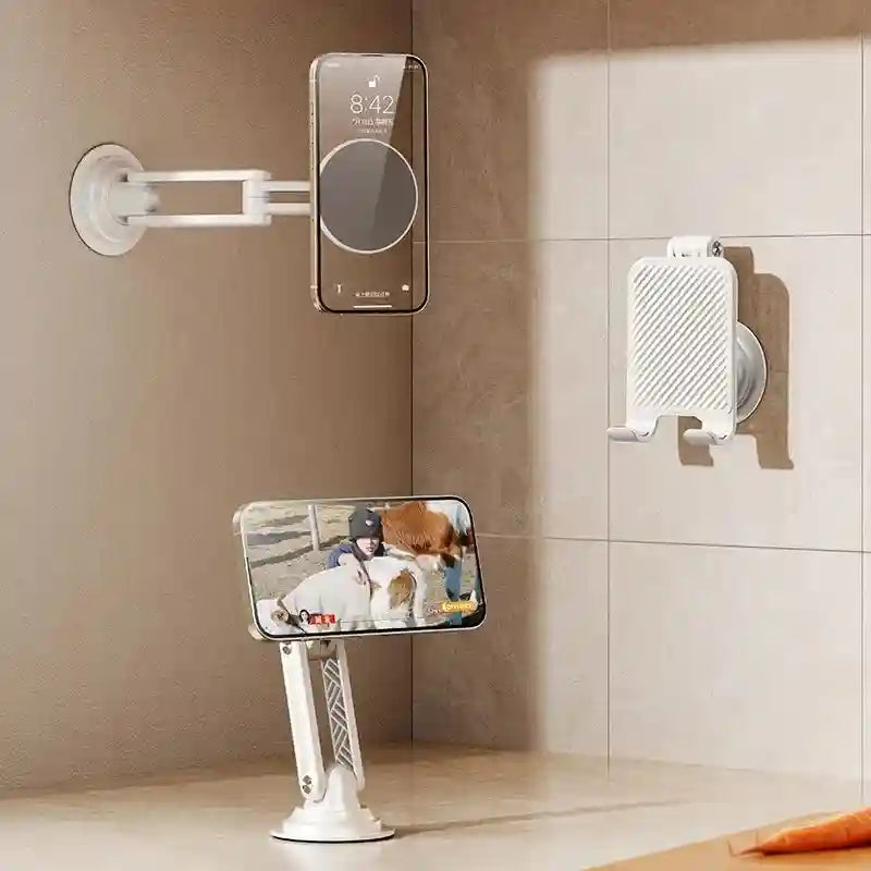 Foldable Magnetic Phone Mount - 360 Adjustable for Bathroom by Tidesmit Tidesmit