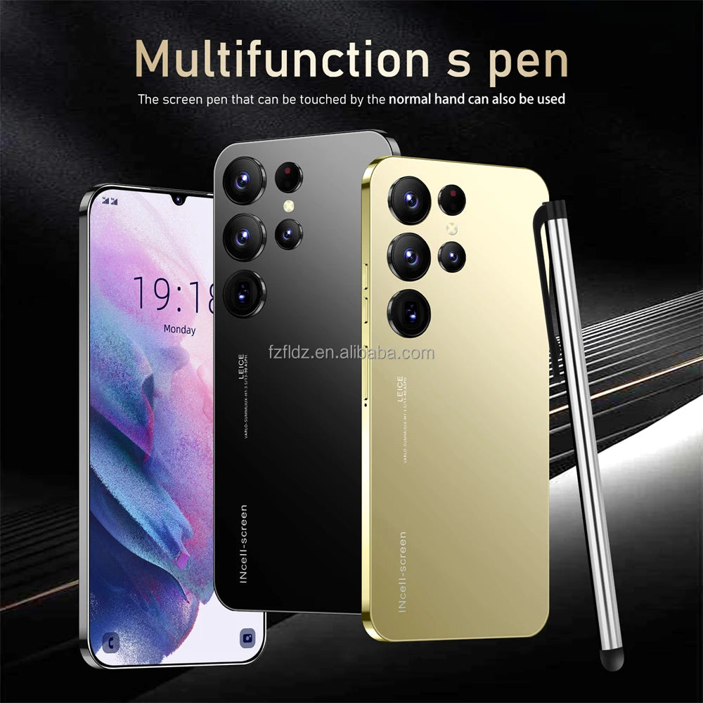 Hot Sale S24 Ultra 5G Smartphone 16GB+1TB 7.3 Inch HD Screen Android 13 Dual Card Unlocked High Quality Mobile Phone