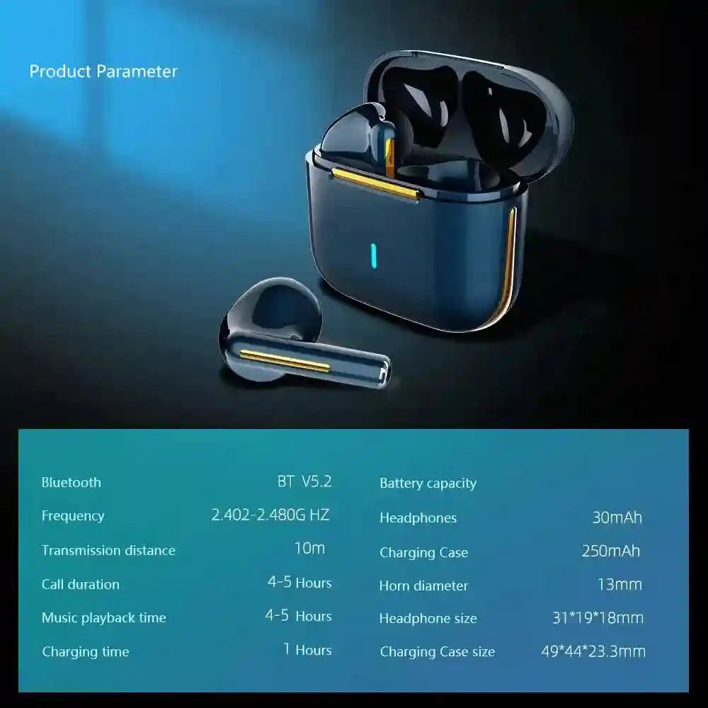 Tidesmit H6 TWS Wireless Earbuds | Waterproof Sport Fit Microphone Tidesmit