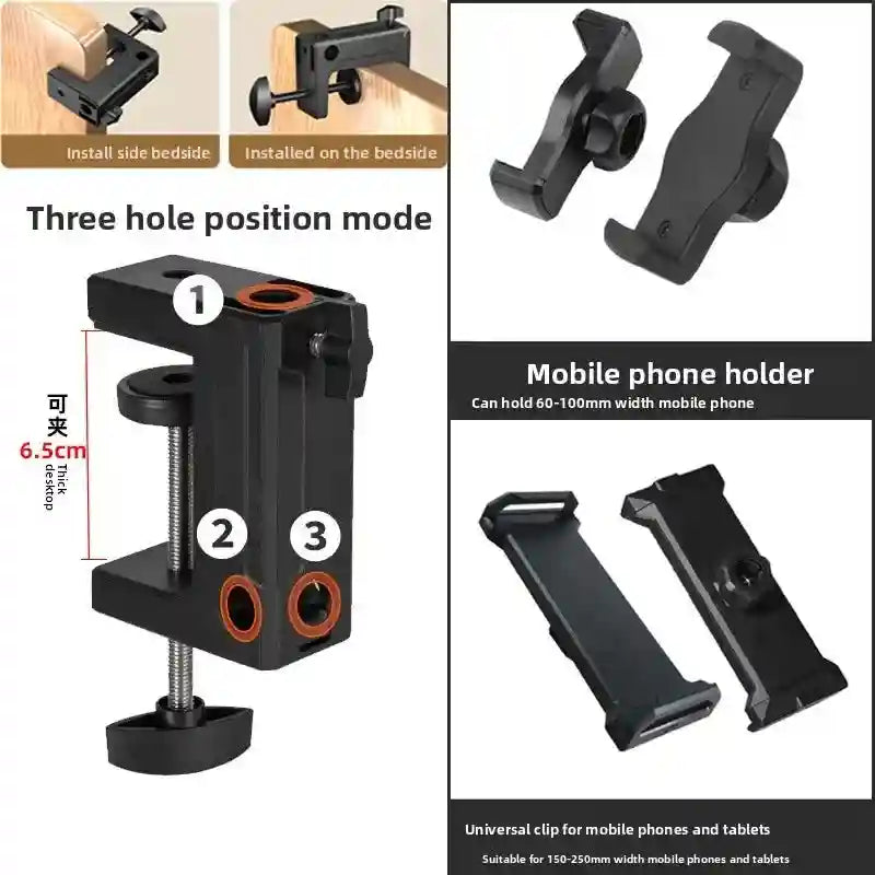 Smart Tracking Phone Stand: Rotating Desktop Holder for Home & Office Tidesmit