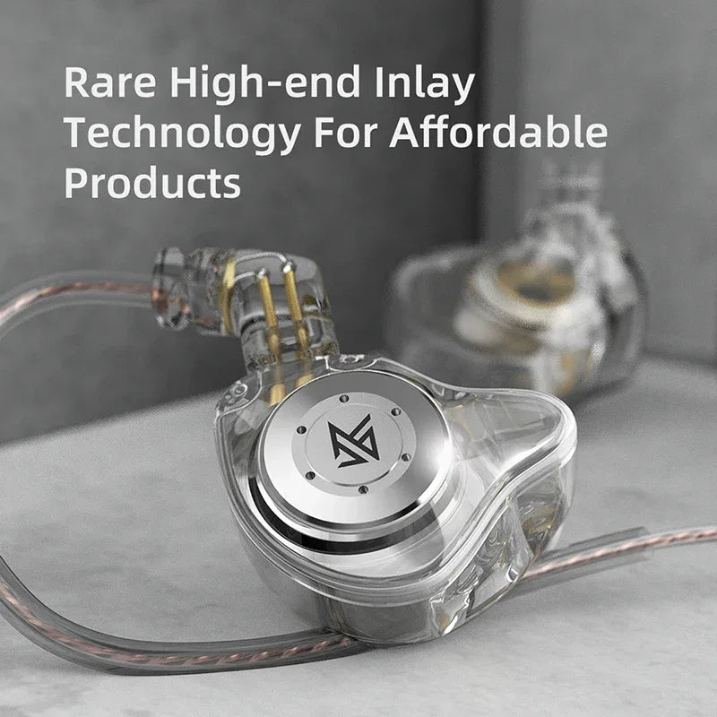 KZ EDX Pro Bass Earphones Sport Running Wired Hanging In Ear Headphones Stereo Noise Cancelling Headset Earbuds With Mic Gamer Tidesmit