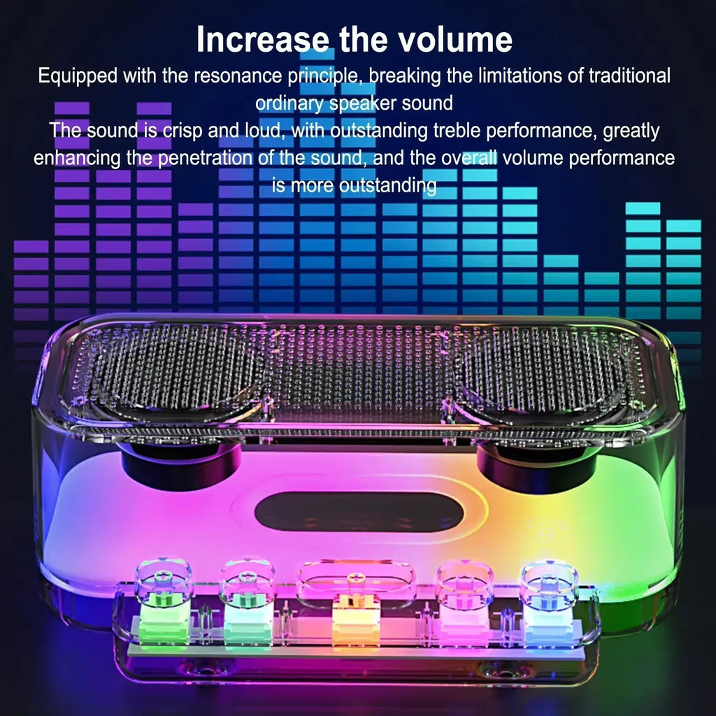 Portable Bluetooth Speaker with RGB Lights – Wireless HIFI Audio 3W My Store