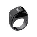 Tidesmit Smart Health Ring - Bluetooth Fitness Tracker with Heart Rate Monitor Zinc alloy qb702 black 22mm Tidesmit