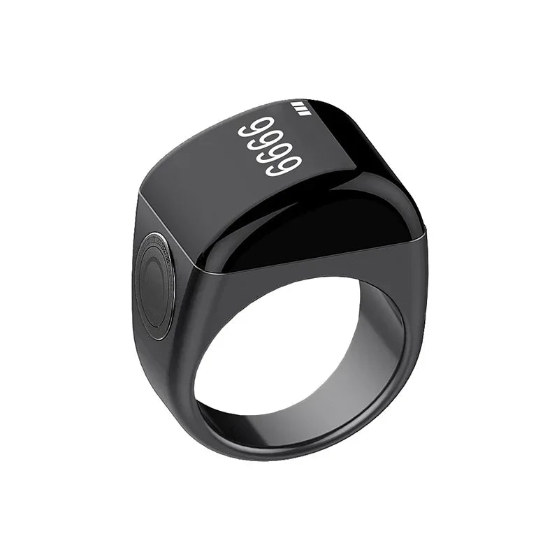 Tidesmit Smart Health Ring - Bluetooth Fitness Tracker with Heart Rate Monitor Zinc alloy qb702 black 22mm Tidesmit