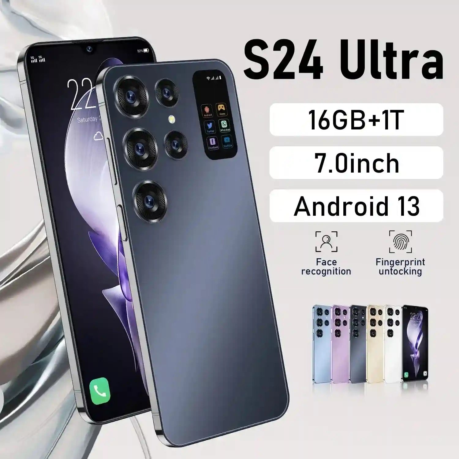 Unlocked S24 Ultra 5G Smartphone | 16GB RAM 1TB Storage - Tidesmit Tidesmit