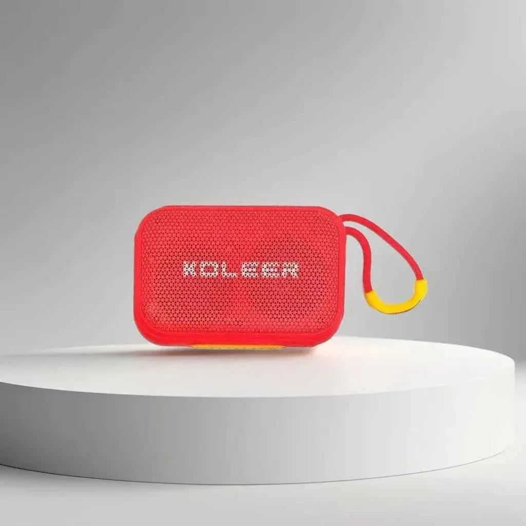 Portable Bluetooth Speaker with RGB Lights and Deep Bass - Black My Store