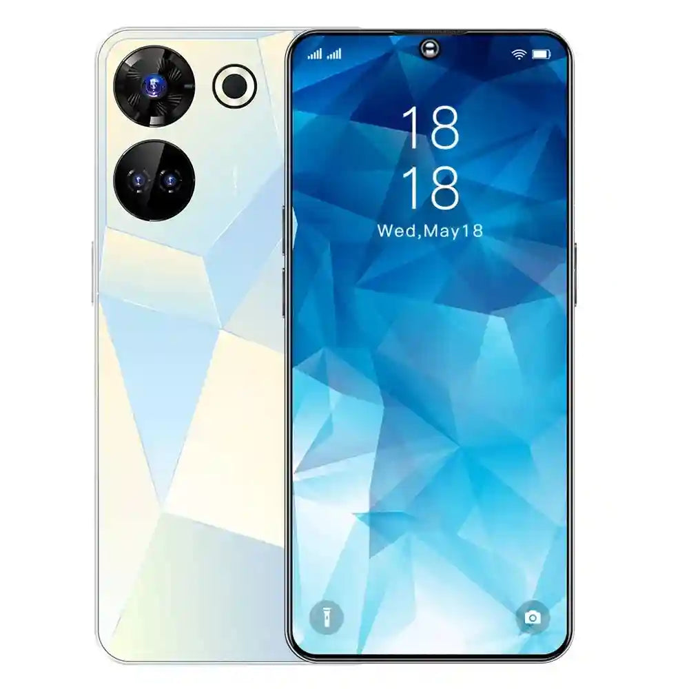 Tidesmit Android Smartphone 64GB Silver – Reliable Dual SIM Mobile Tidesmit