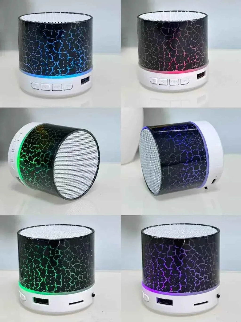 Portable Bluetooth Speaker with RGB Lights and 360 Stereo Sound My Store
