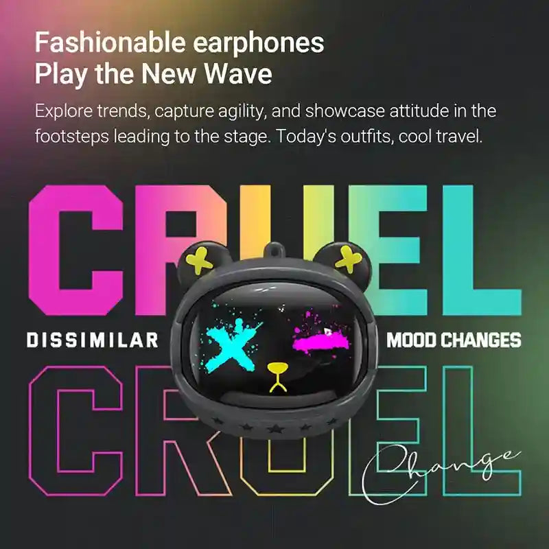 Tidesmit Wireless Earbuds with Noise Cancelling & LED Display T20 Tidesmit