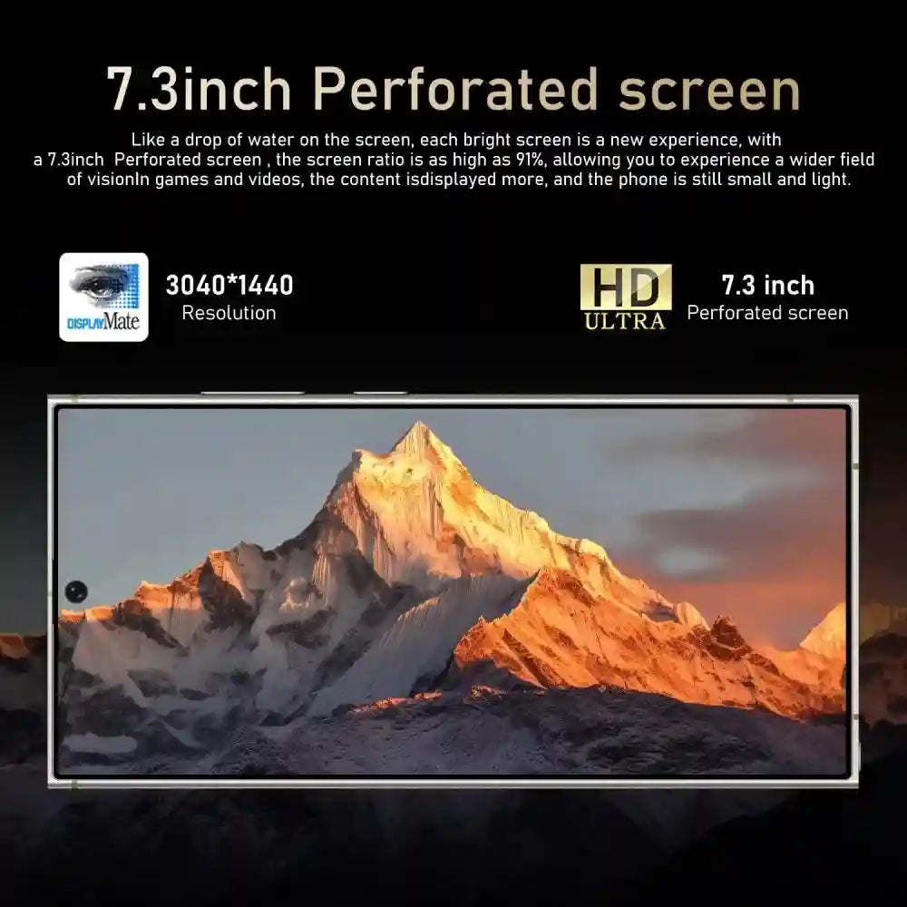 Tidesmit 7.3 Inch 5G Smartphone, 16GB RAM 1TB Storage, Unlocked Mobile Tidesmit