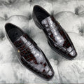 High-end Office Footwear Chaussures Hommes Slip-on Loafers Crocodile Leather Shoes Luxury Handmade Dress Shoes Men New Style